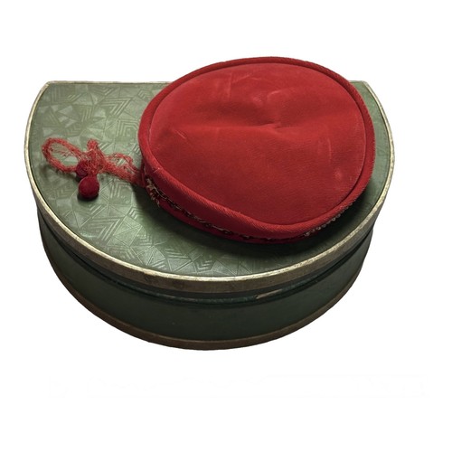 Vintage 1940s red velvet - vintage,