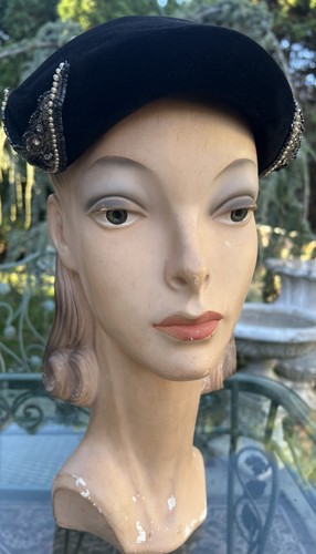 Vintage 1950 coralie black - vintage,